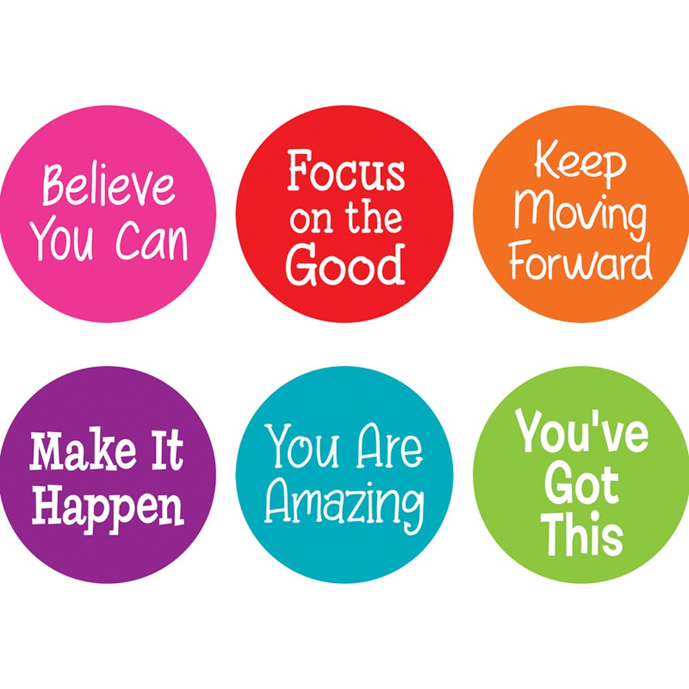Spot On Carpet Markers Positive Sayings, 7 - TCR77502 | Teacher Created Resources | Classroom Management"