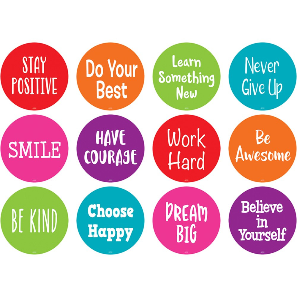 Spot On Positive Sayings Floor Markers, 4 - TCR77509 | Teacher Created Resources | Classroom Management"