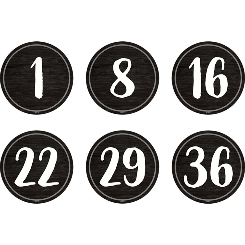 Spot On Floor Markers Modern Farmhouse Numbers 1-36, 4 - TCR77531 | Teacher Created Resources | Classroom Management"