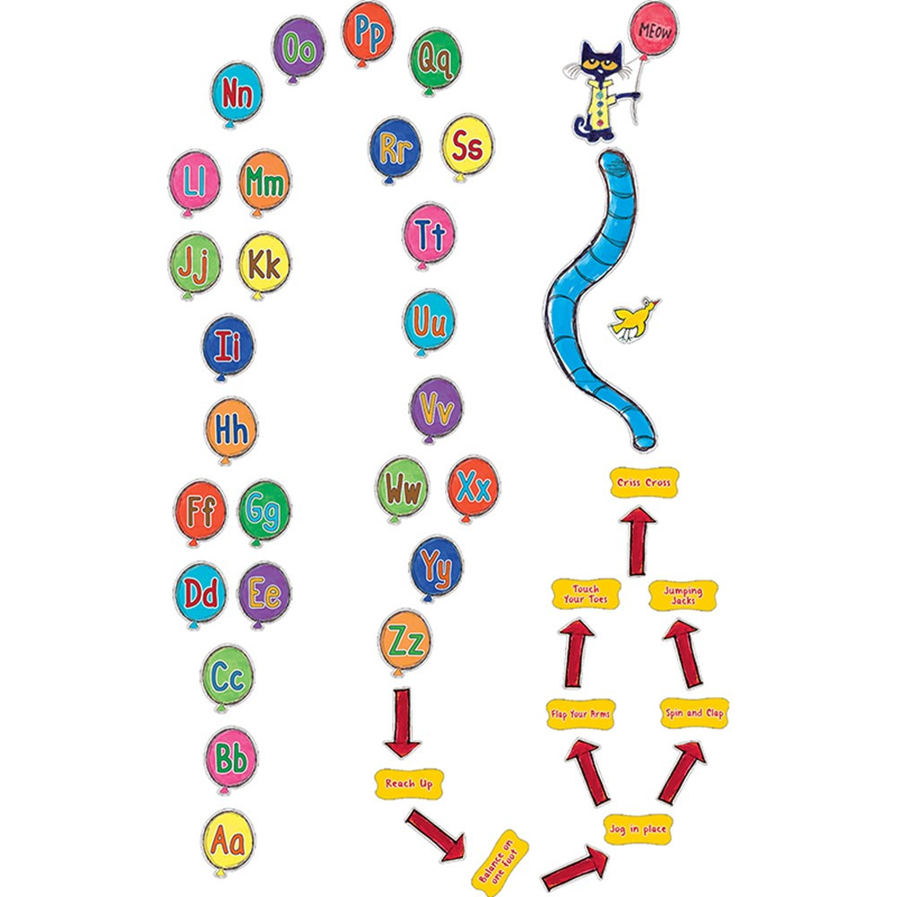 Pete the Cat Alphabet Balloons Sensory Path - TCR77540 | Teacher Created Resources | Classroom Management