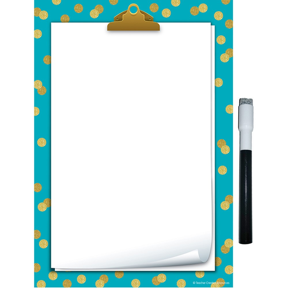 TCR77890 - Teal Confetti Small Note Sheet Clingy Thingies in Accents