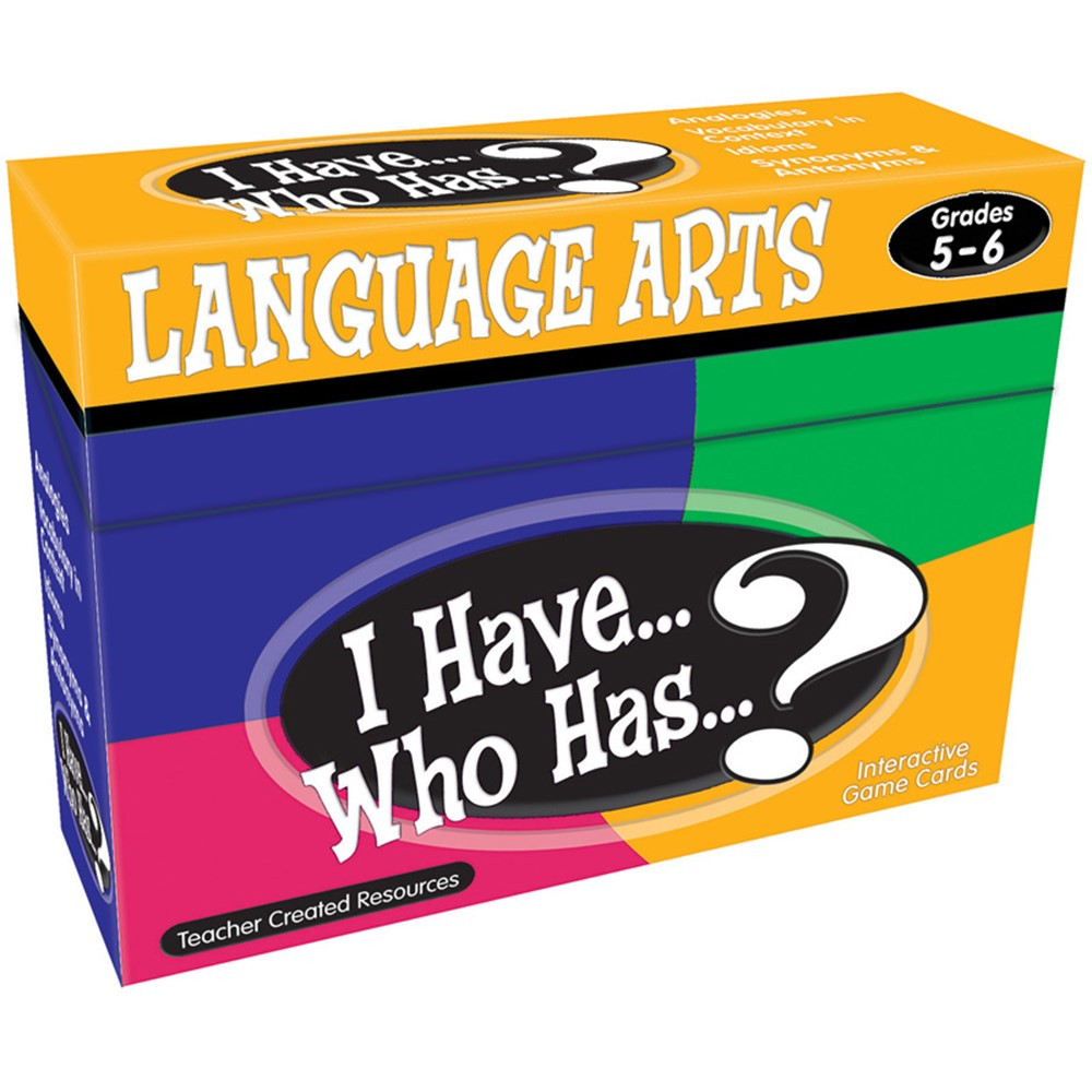TCR7832 - I Have Who Has Language Arts Gr 5-6 in Language Arts