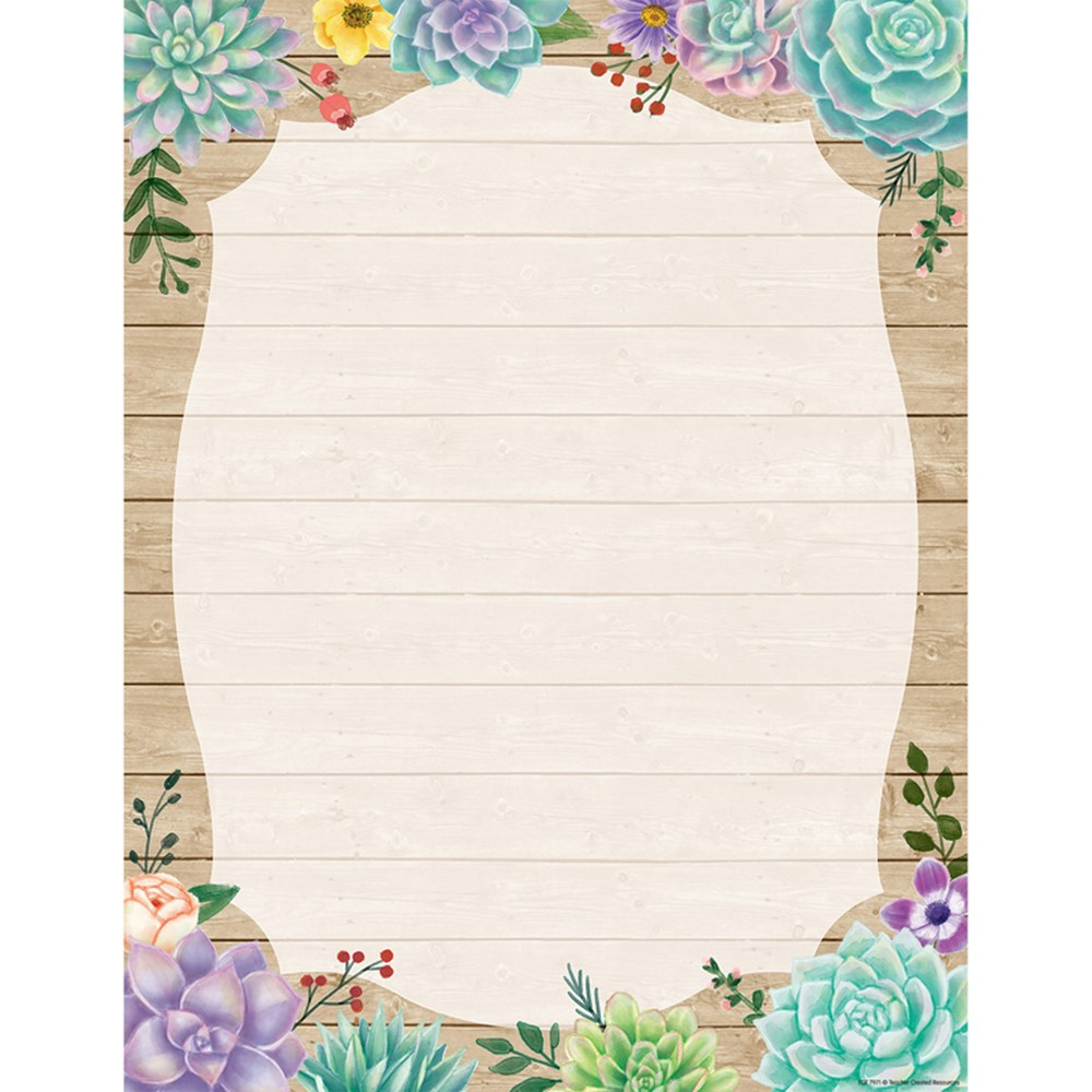 Rustic Bloom Blank Chart - TCR7971 | Teacher Created Resources | Classroom Theme
