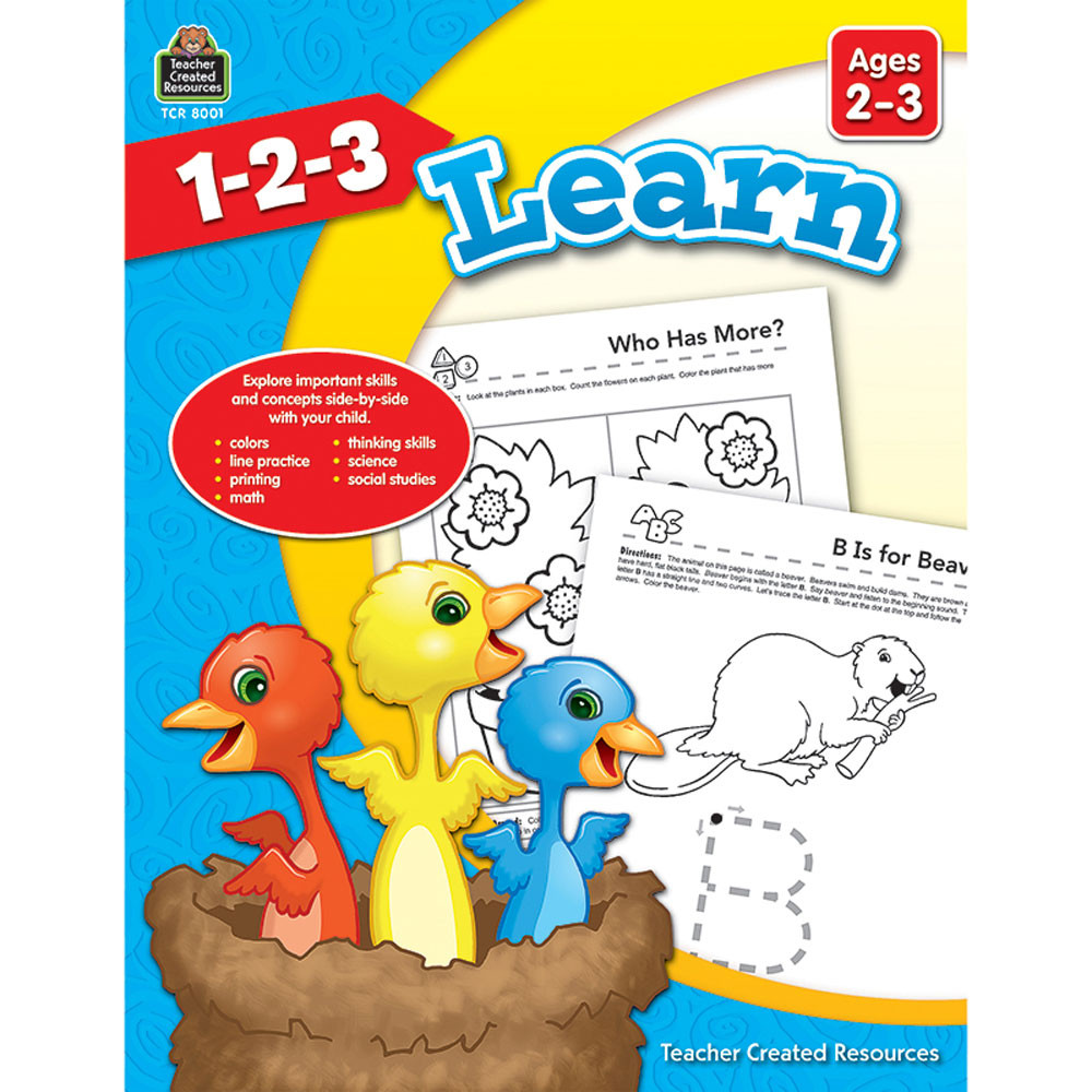 TCR8001 - 1 2 3 Learn Age 2-3 in Language Arts