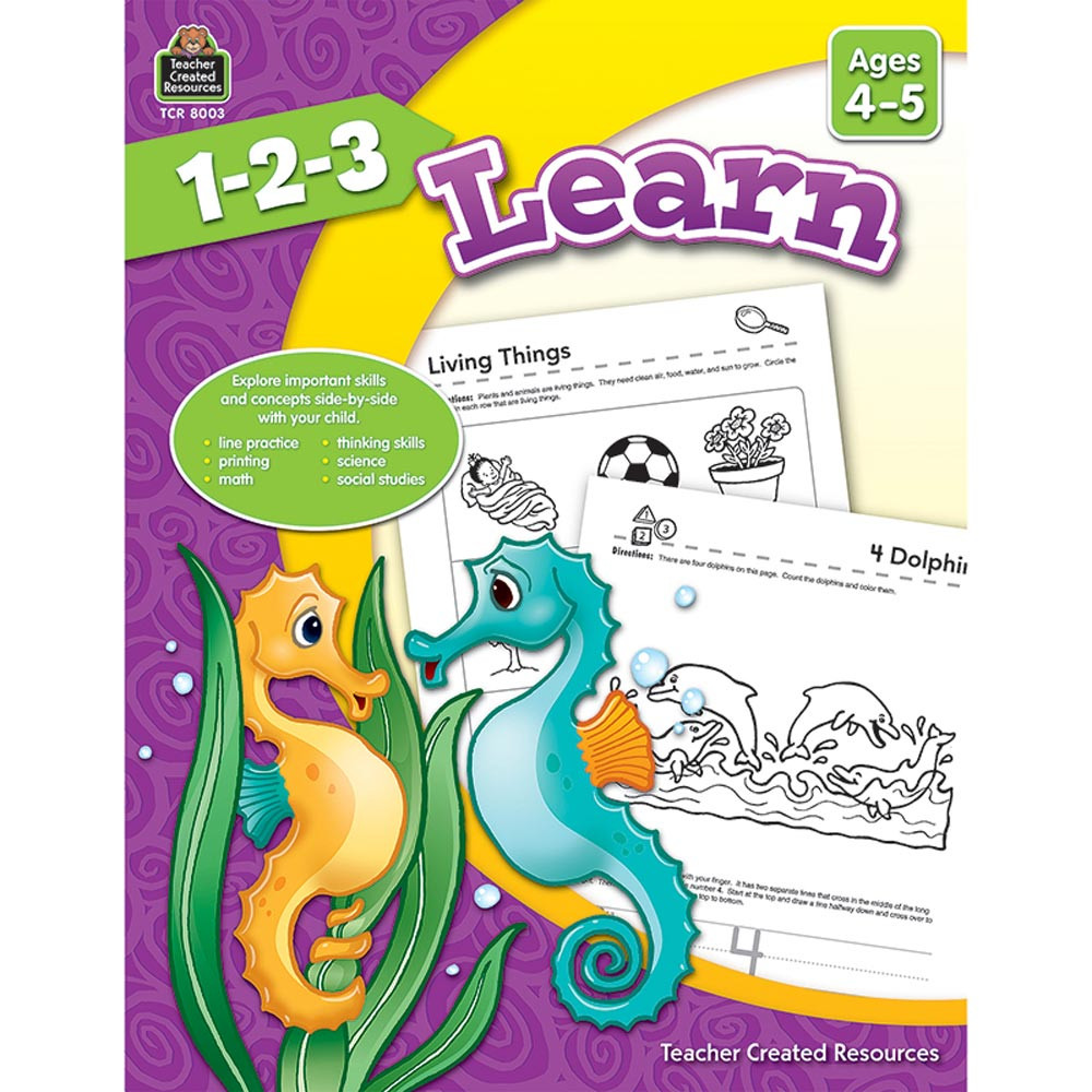 TCR8003 - 1 2 3 Learn Age 4-5 in Language Arts