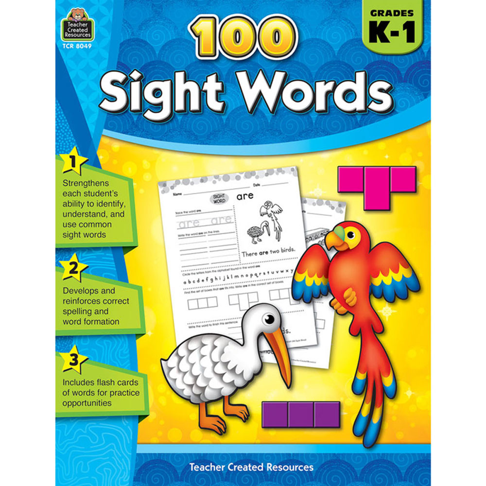 TCR8049 - 100 Sight Words Gr K-1 in Sight Words