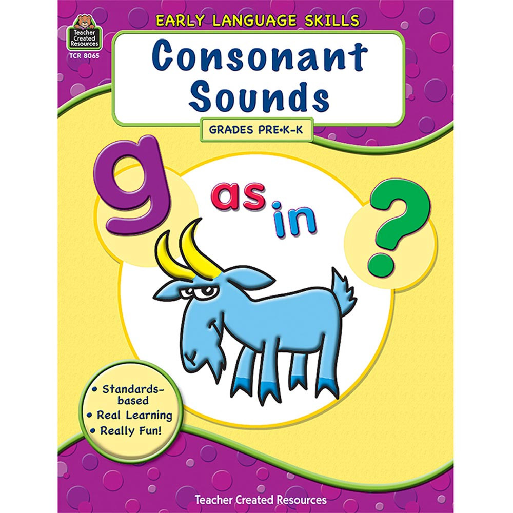 TCR8065 - Early Language Skills Consonant Sounds Gr Pk-K in Vocabulary Skills