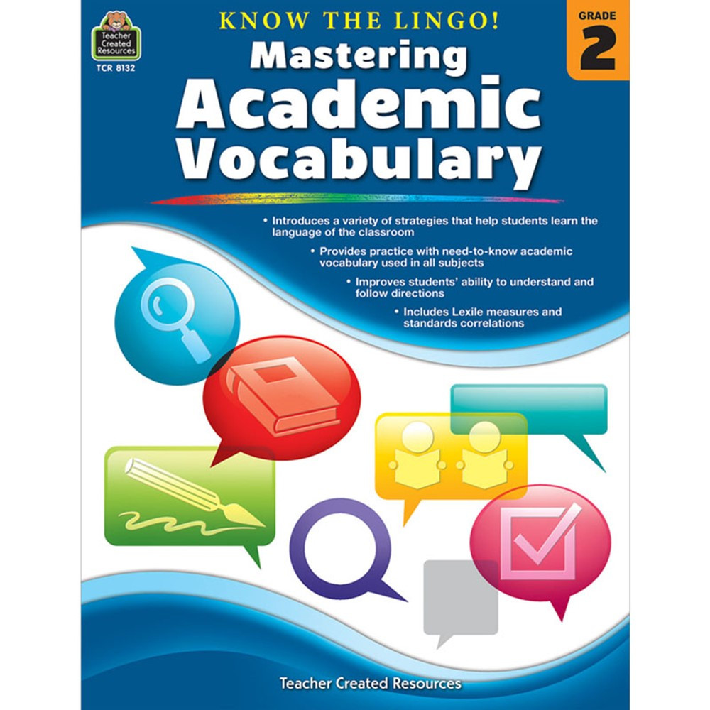 TCR8132 - Know The Lingo Gr 2 Mastering Academic Vocabulary in Vocabulary Skills