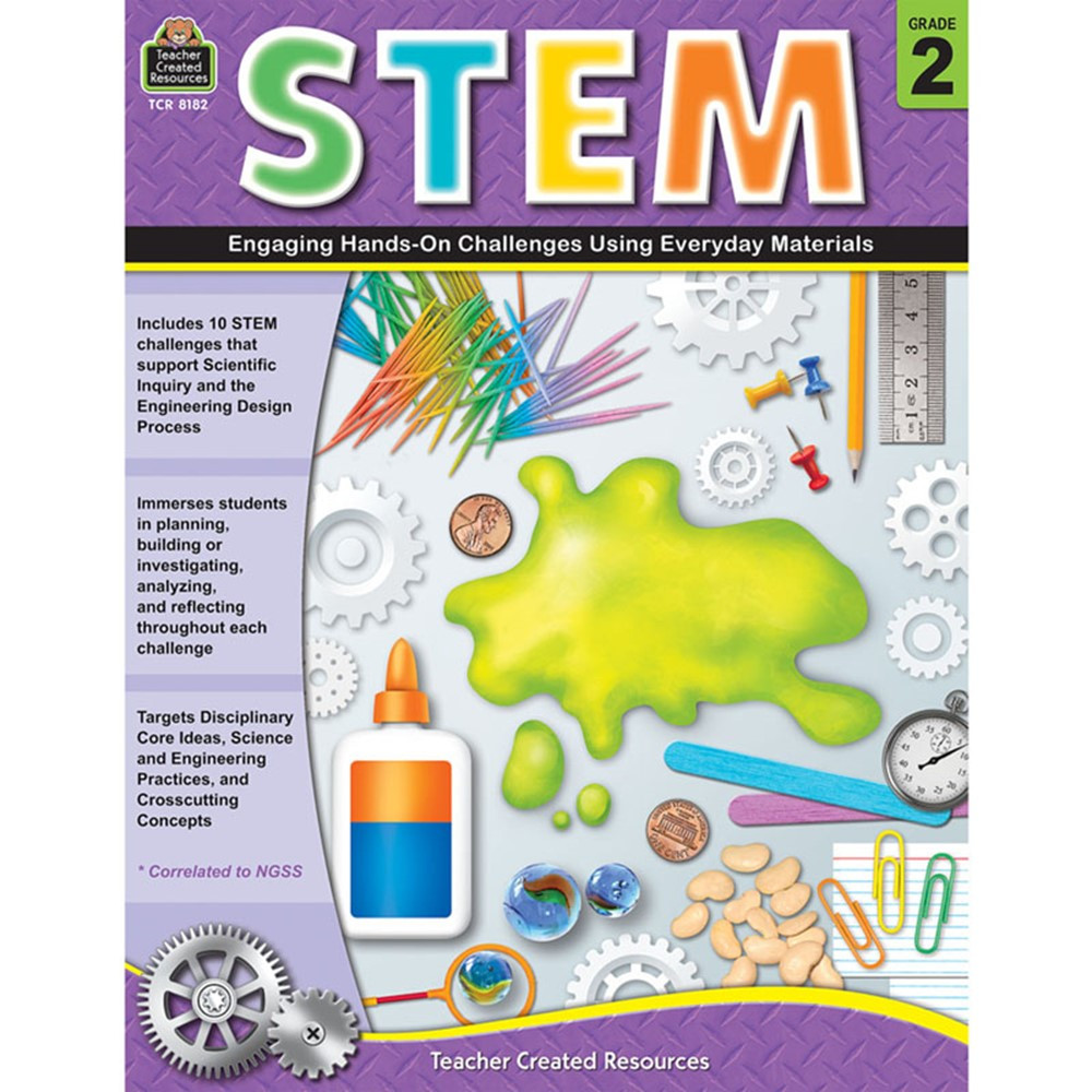 TCR8182 - Stem Using Everyday Materials Gr 2 Engaging Hands-On Challenges in Activity Books & Kits