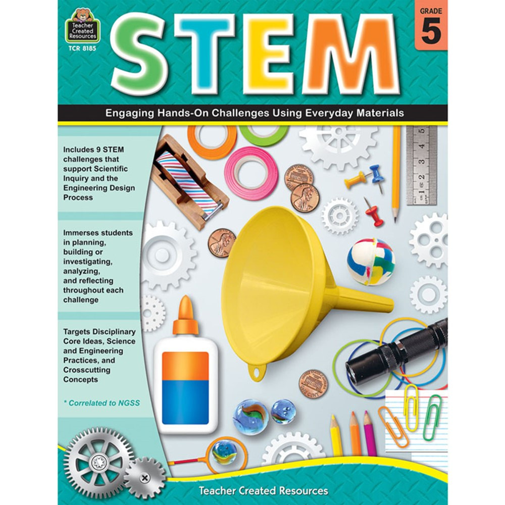 TCR8185 - Stem Using Everyday Materials Gr 5 Engaging Hands-On Challenges in Activity Books & Kits