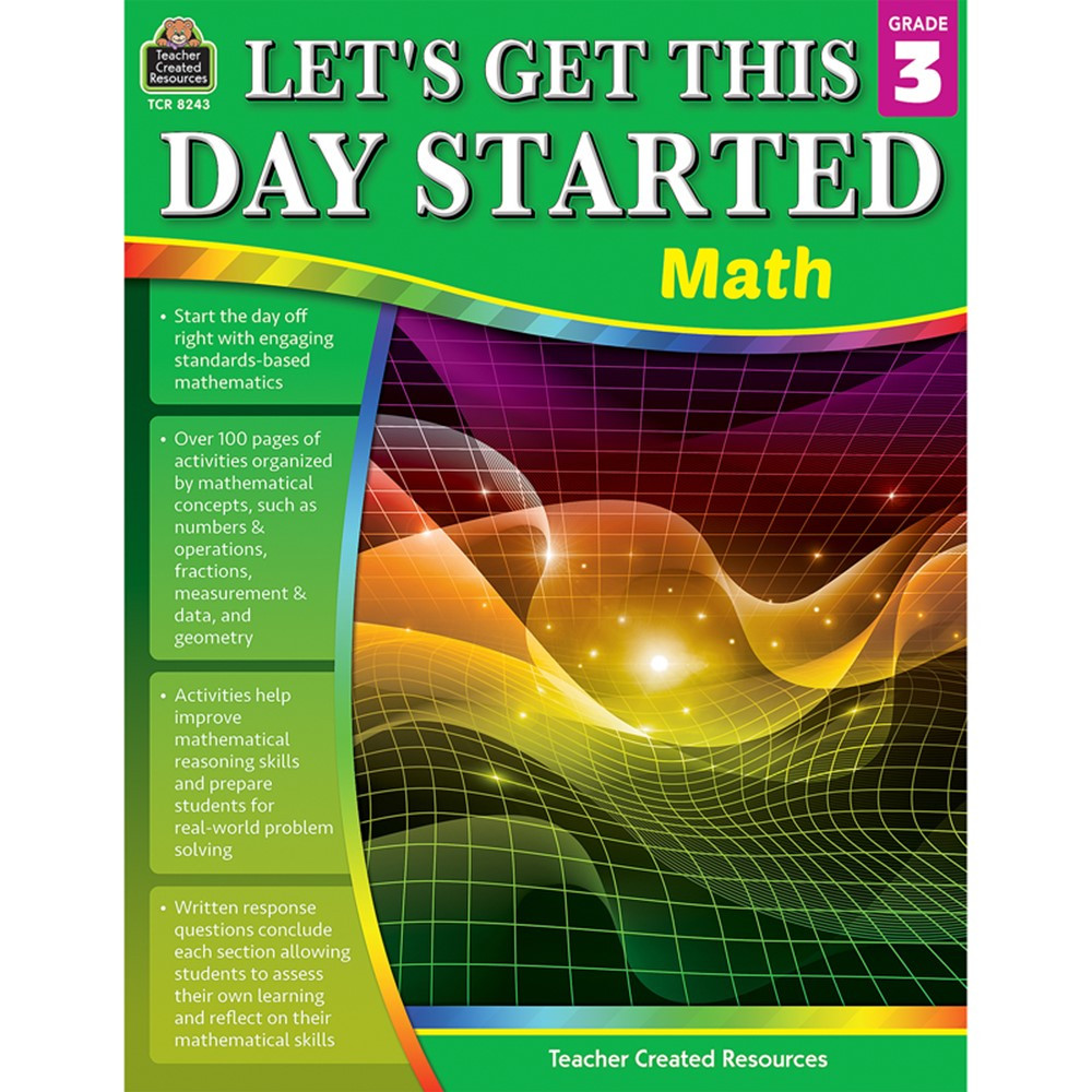 Let's Get This Day Started: Math Grade 3 - TCR8243 | Teacher Created Resources | Activity Books
