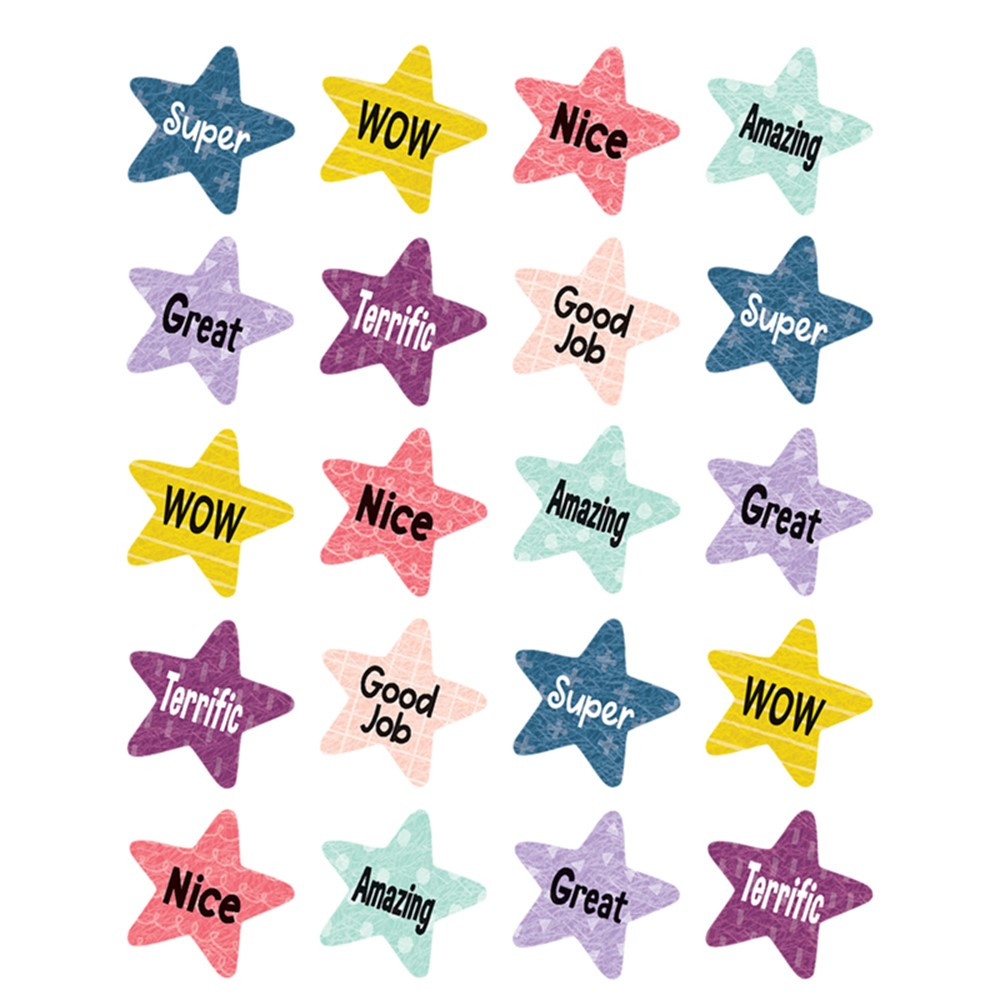 Oh Happy Day Star Rewards Stickers, Pack of 120 - TCR8336 | Teacher Created Resources | Stickers