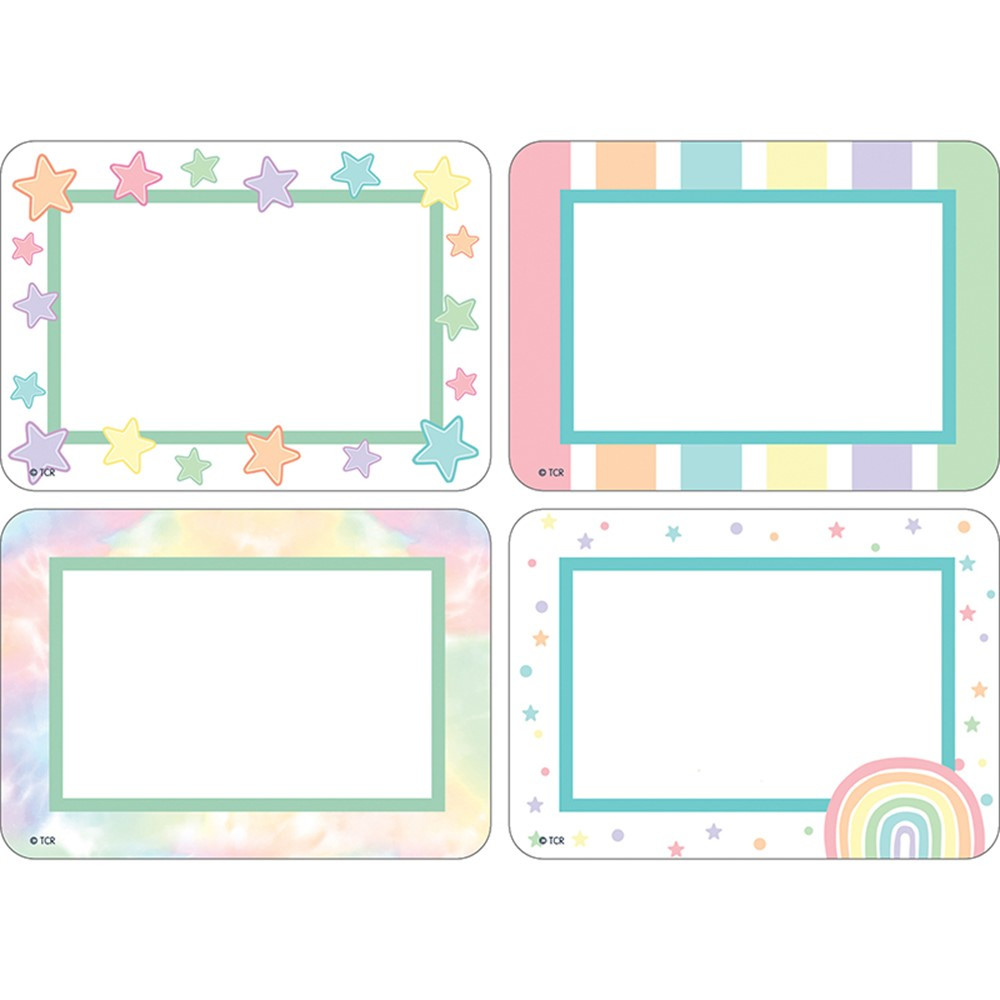 Pastel Pop Name Tags / Labels Multi-Pack, Pack of 36 - TCR8421 | Teacher Created Resources | Name Tags