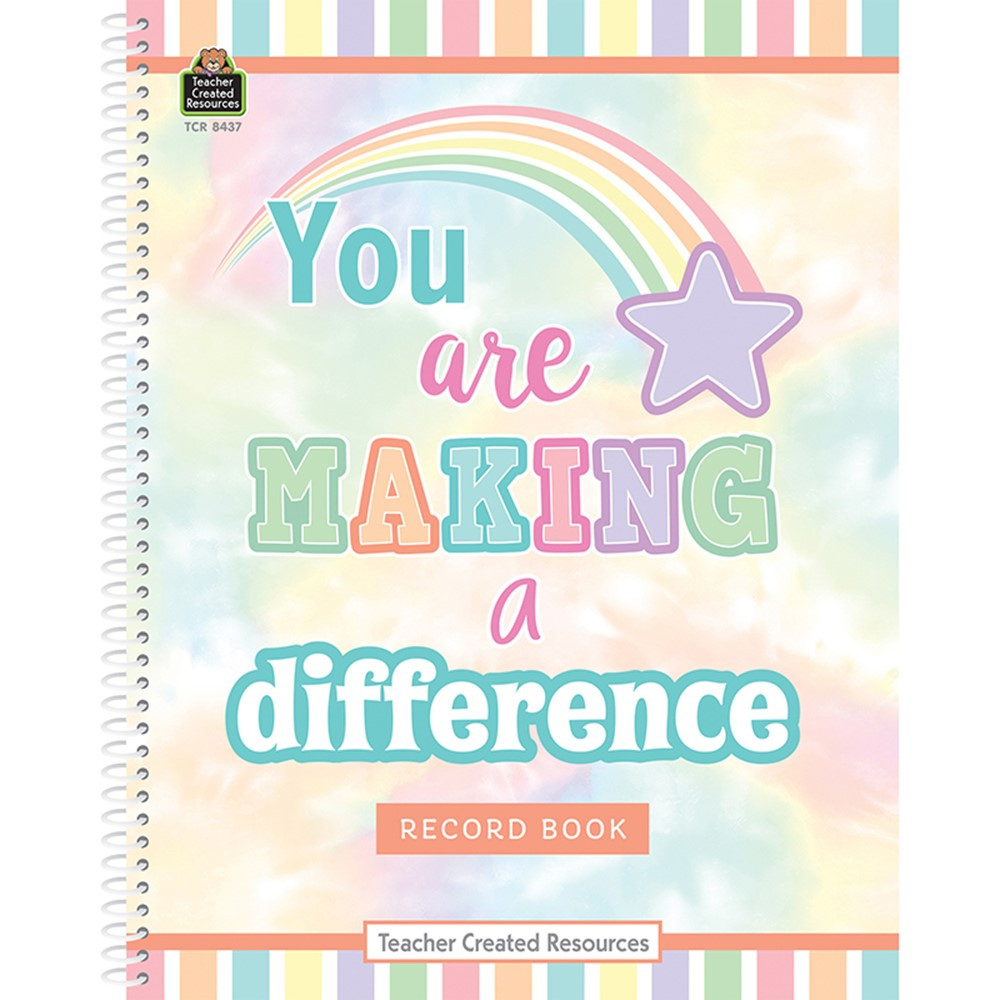 Pastel Pop Record Book - TCR8437 | Teacher Created Resources | Plan & Record Books