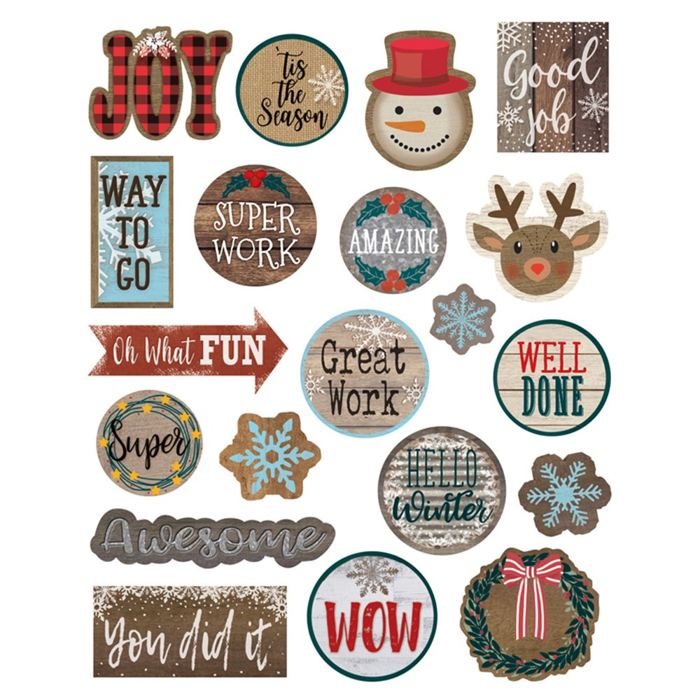 Home Sweet Classroom Winter Stickers, Pack of 120 - TCR8461 | Teacher Created Resources | Stickers