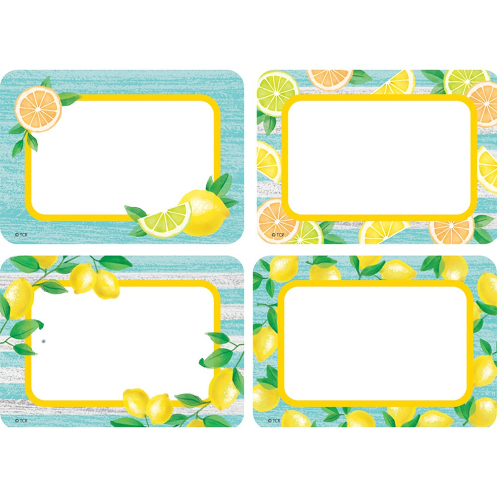 Lemon Zest Name Tags/Labels - Multi-Pack, Pack of 36 - TCR8483 | Teacher Created Resources | Name Tags