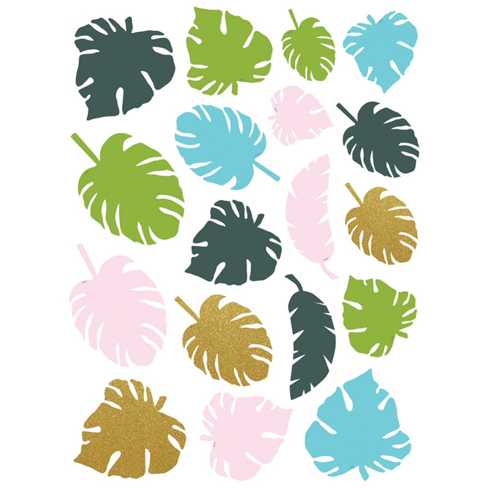 Tropical Palm Leaves Accents Assorted Sizes, Pack of 45 - TCR8498 | Teacher Created Resources | Accents
