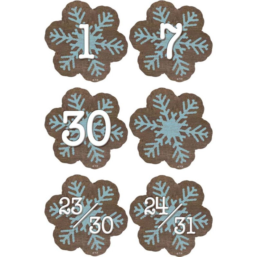Home Sweet Classroom Snowflakes Calendar Days, Pack of 36 - TCR8548 | Teacher Created Resources | Calendars
