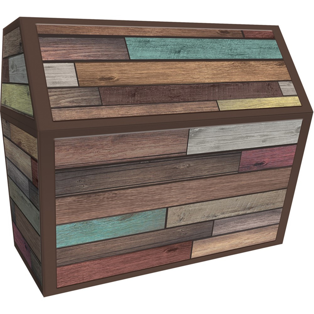 Reclaimed Wood Chest - TCR8588 | Teacher Created Resources | Novelty