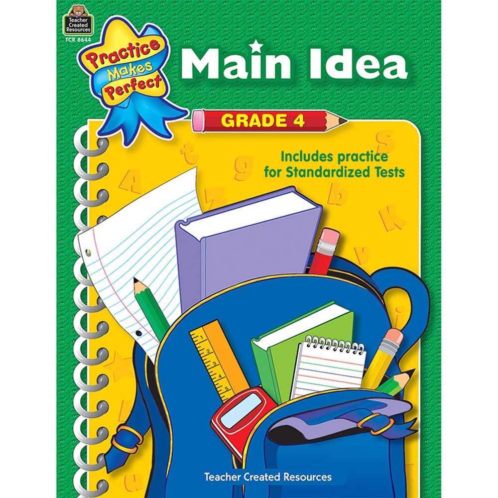 TCR8644 - Main Idea Gr 4 Practice Makes Perfect in Language Arts
