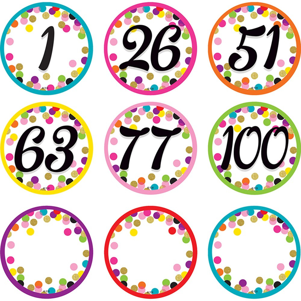 TCR8752 - Colorful Vibes Number Cards in Accessories
