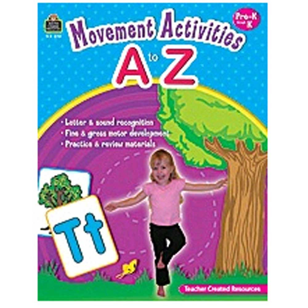 TCR8757 - Movement Activities A To Z in Letter Recognition