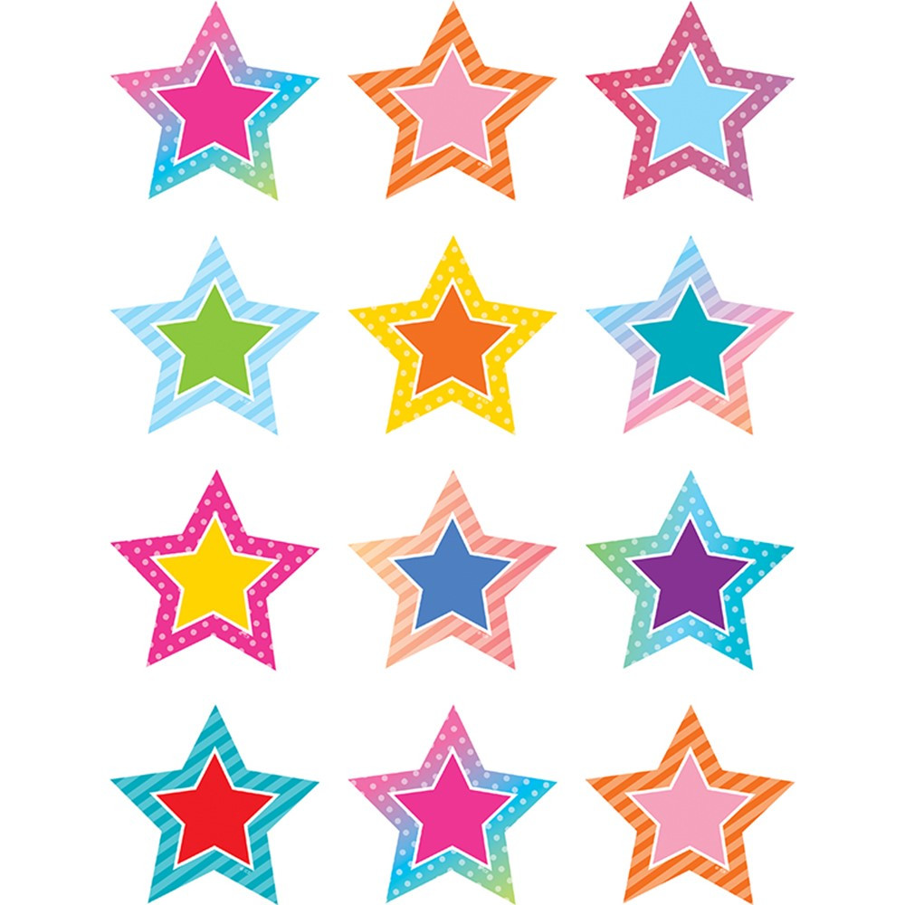 TCR8773 - Mini Stars Mini Accents Colorful Vibes in Accents