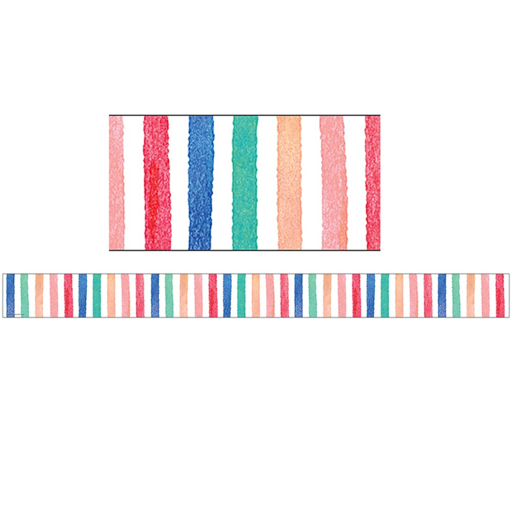 TCR8961 - Watercolor Stripes Border Trim in Border/trimmer