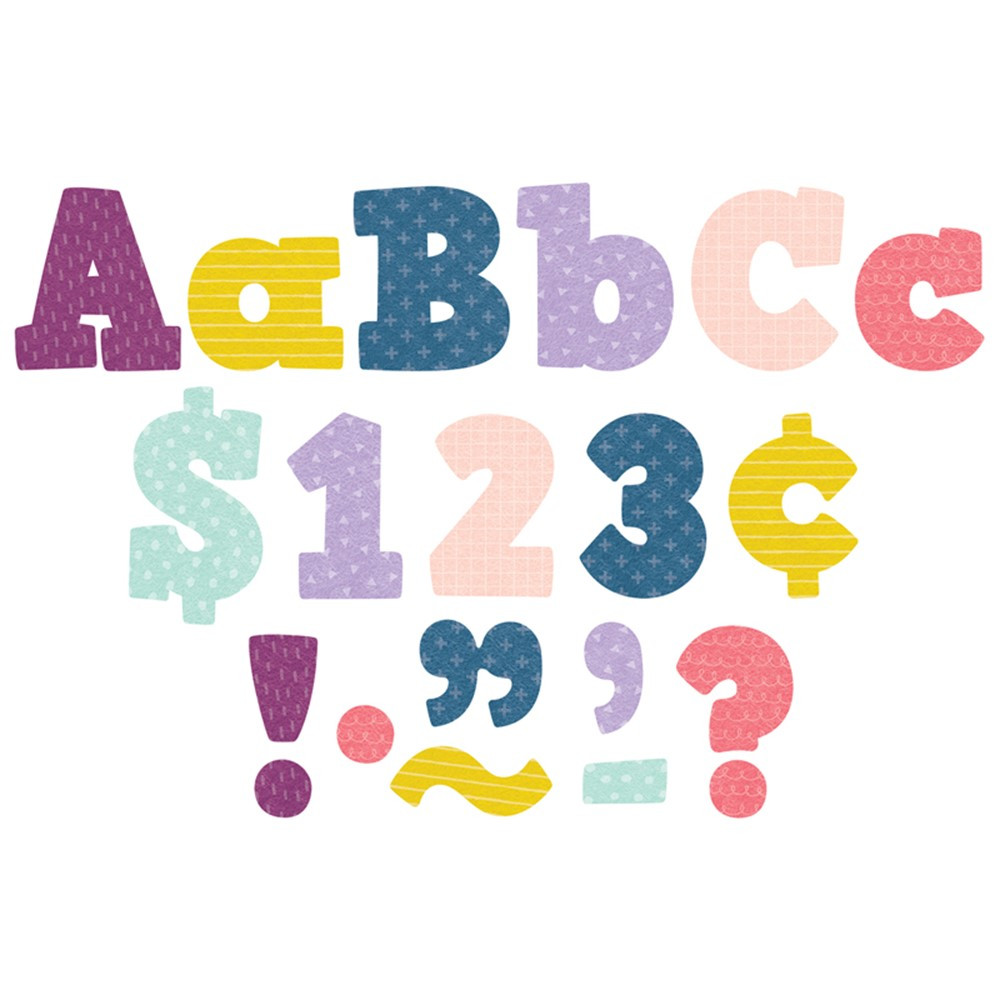 Oh Happy Day Bold Block 4" Letters Combo Pack, 230 Pieces - TCR9037 | Teacher Created Resources | Letters