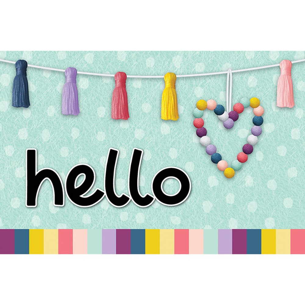 Oh Happy Day Hello Postcards, Pack of 30 - TCR9056 | Teacher Created Resources | Postcards & Pads
