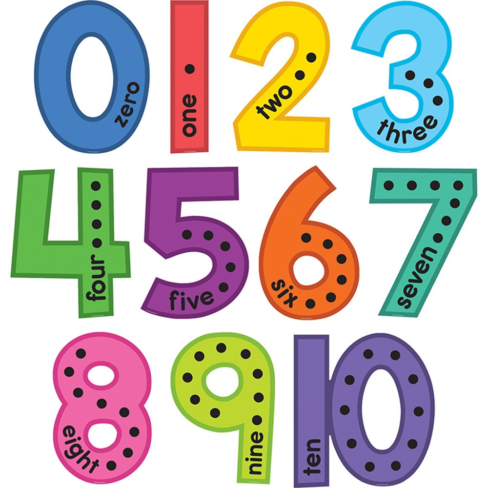 Colorful Jumbo Numbers Bulletin Board Set - TCR9123 | Teacher Created Resources | Classroom Theme