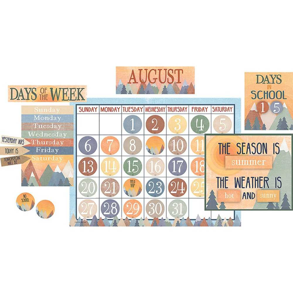Moving Mountains Calendar Bulletin Board Set - TCR9141 | Teacher Created Resources | Calendars