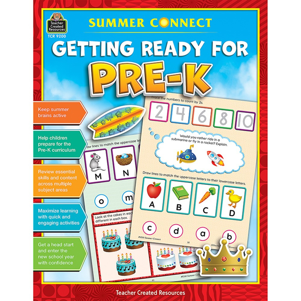Summer Connect: Getting Ready for PreK - TCR9200 | Teacher Created Resources | Skill Builders