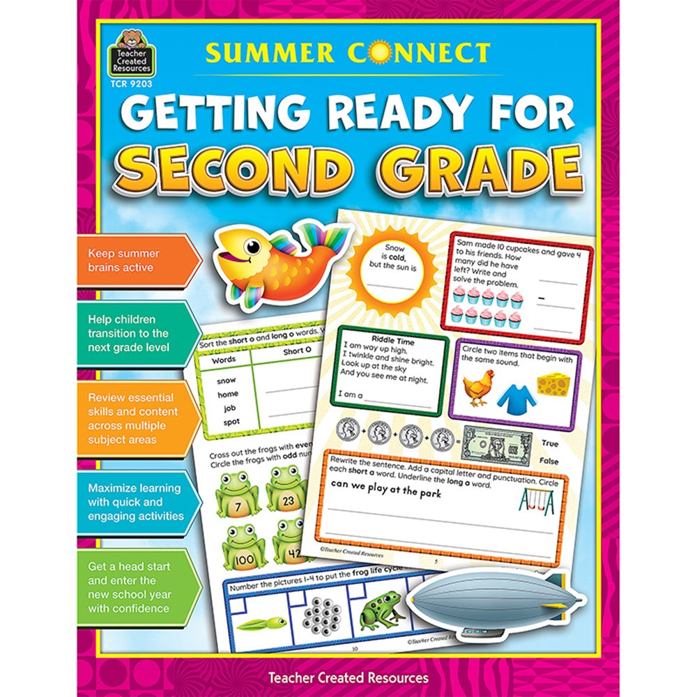 Summer Connect: Getting Ready for Second Grade - TCR9203 | Teacher Created Resources | Skill Builders