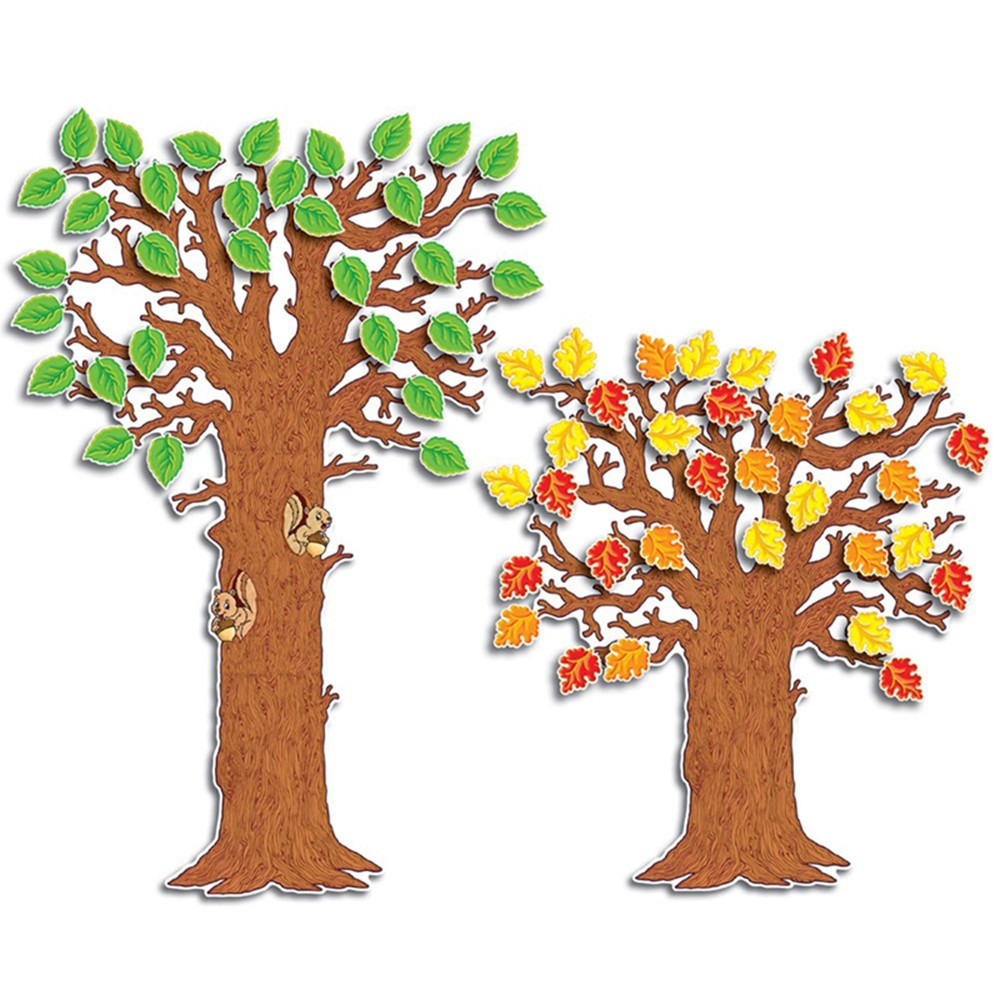 TF-3084 - Bulletin Board Set Classroom Tree Adjustable 41 To 65 in Holiday/seasonal