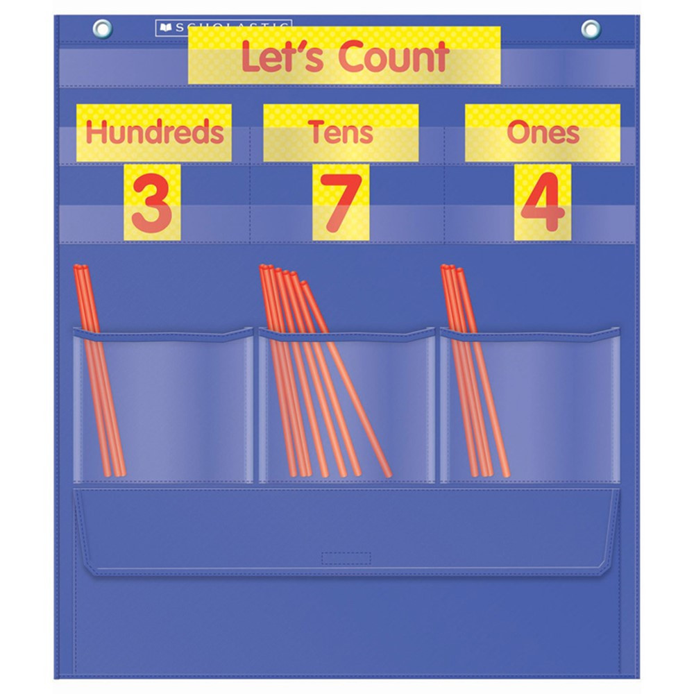TF-5105 - Counting Caddie And Place Value Pocket Chart Gr K-3 in Pocket Charts