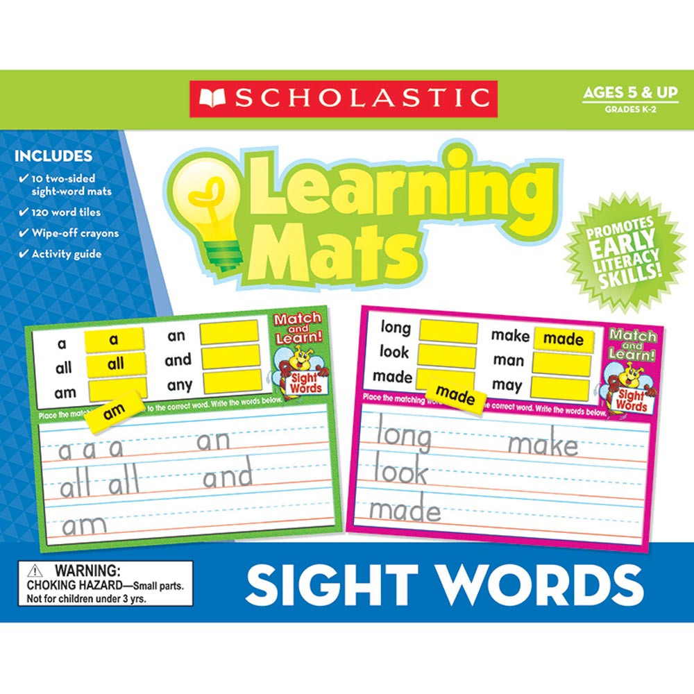 TF-7106 - Sight Words Learning Mats in Sight Words