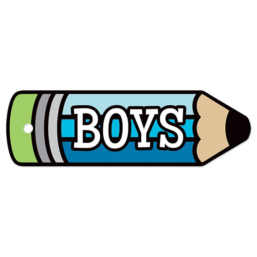 TOP10112 - Plastic Hall Pass Boys Pencil in Hall Passes