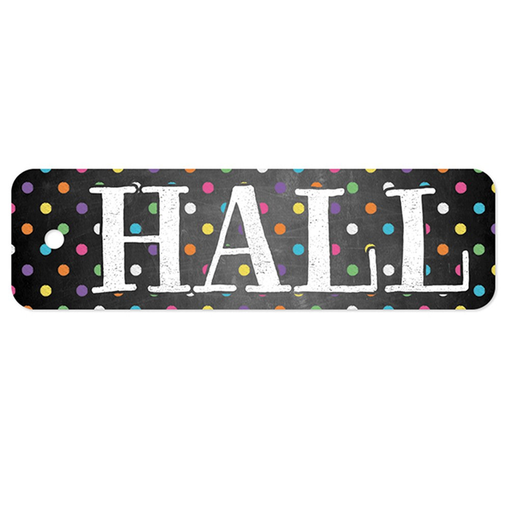 TOP10155 - Plastic Hall Pass Chalkboard Dots in Hall Passes