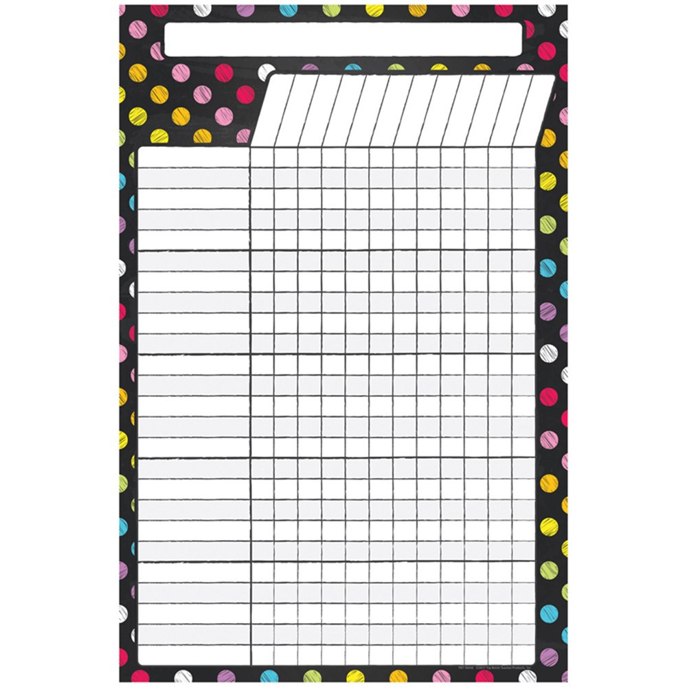 Magnetic Write & Wipe Incentive Chart Neon Chalk, 12 x 18" - TOP10609 | Top Notch Teacher Products | Incentive Charts"