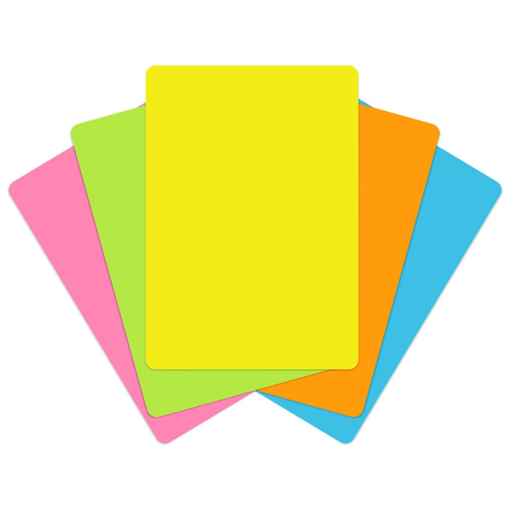 TOP3542 - Pocket Chart Cards Brite Colors in Folders