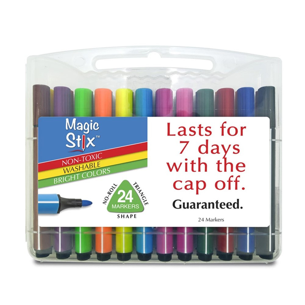 Triangular Magic Stix Markers, 24 Pack - TPG397 | The Pencil Grip | Markers