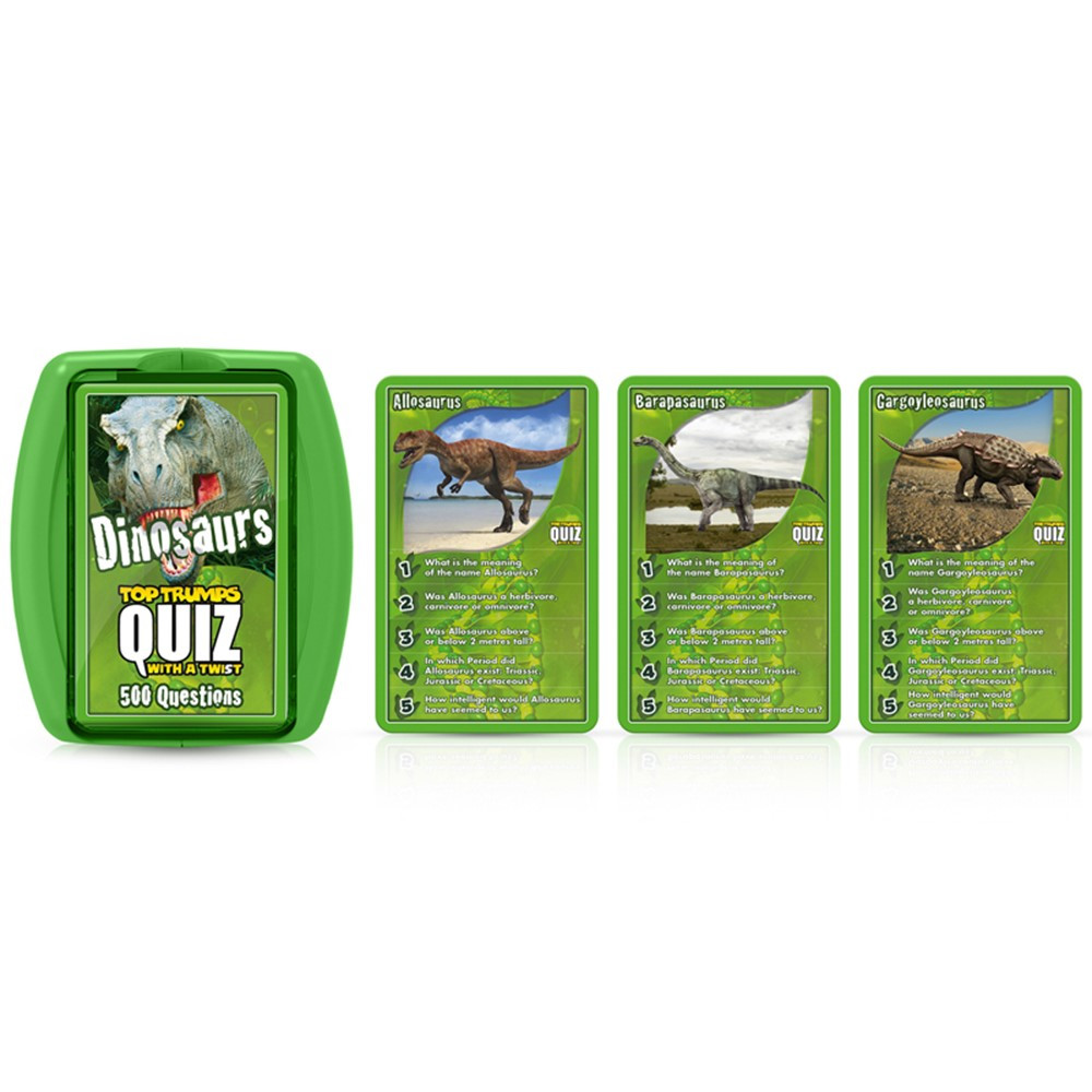 Dinosaurs Quiz Game - TPU033213 | Top Trumps | Card Games
