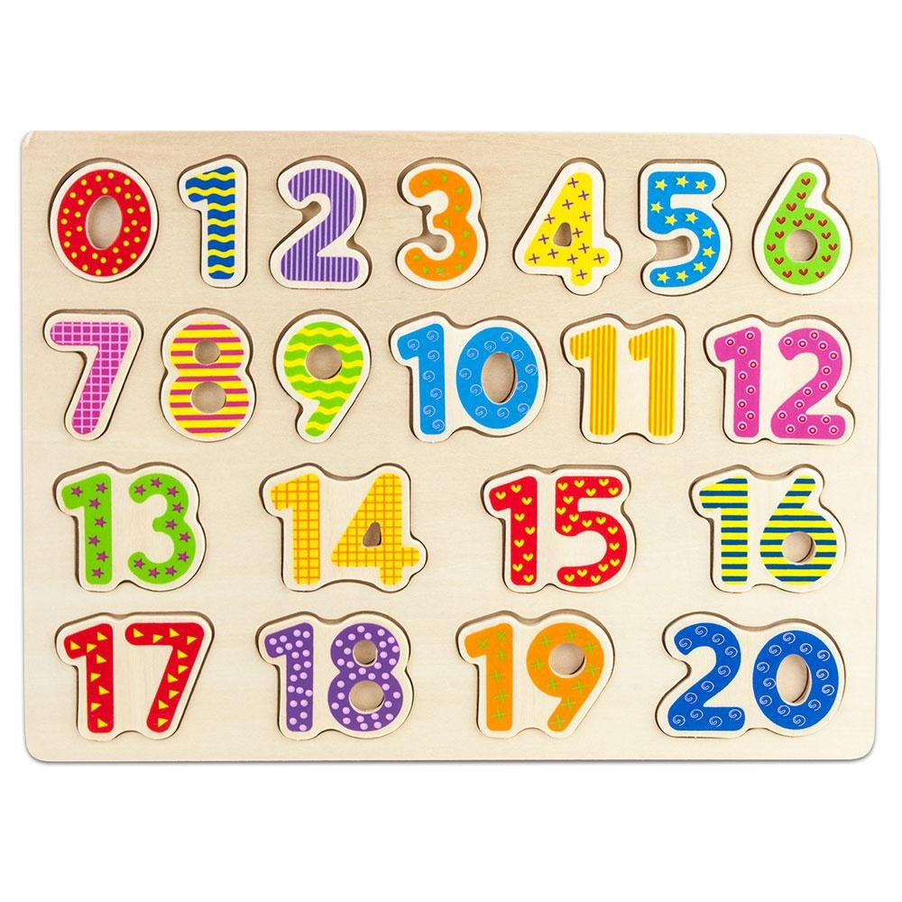 Professor Poplar's Wooden Numbers Puzzle Board