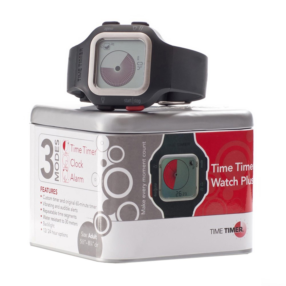 TTMTTW8AW - Time Timer Watch Plus Lg Charcoal in Timers