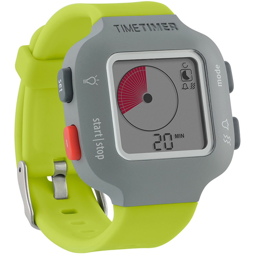 TTMTTW8YGRW - Time Timer Watch Plus Sm Lime Green in Timers