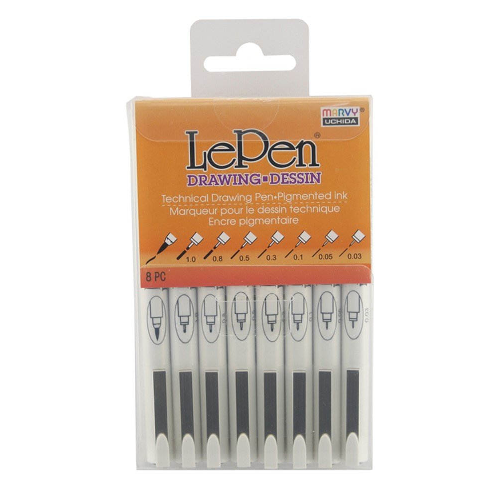 LePen Drawing Pen Set - UCH41008A | Uchida Of America, Corp | Markers