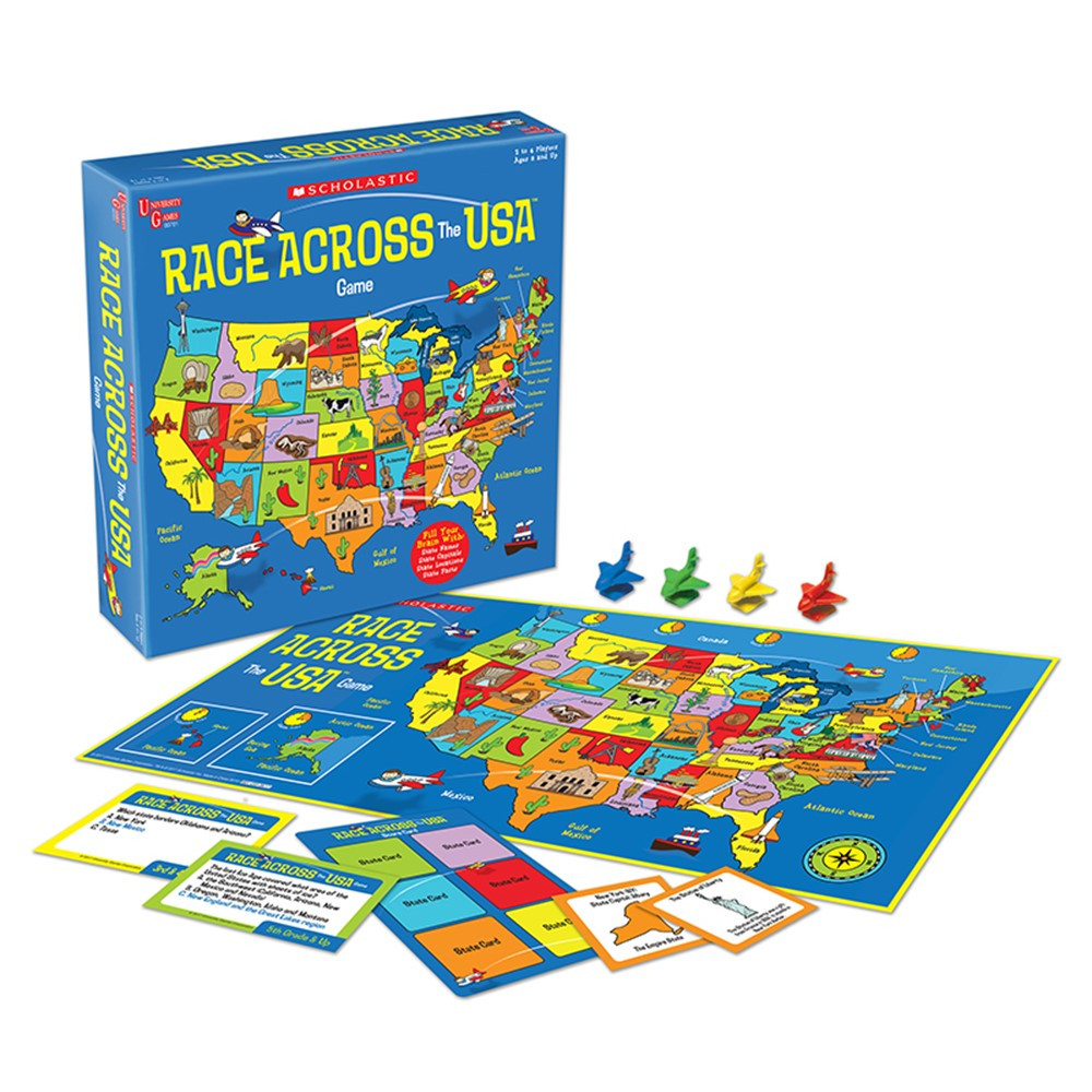 UG-00701 - Scholastic Race Across The Usa Game in Games