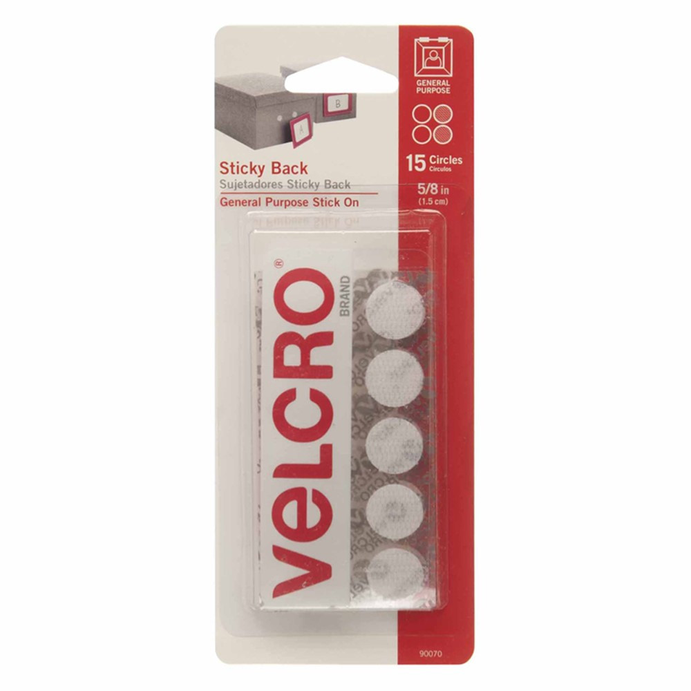 VEC90070 - Velcro Tape Round 5/8 Inch White in Velcro