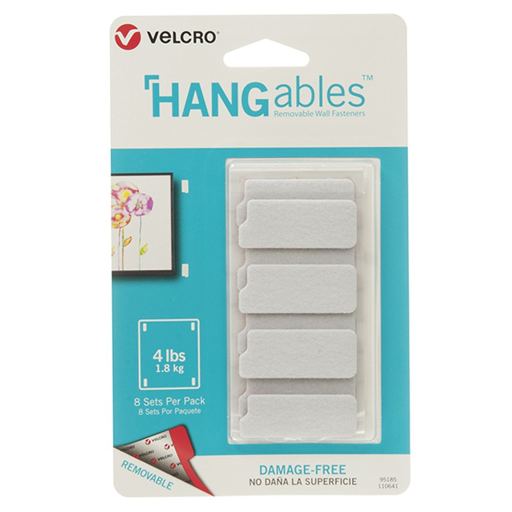 VEC95185 - Hangables 1-3/4In X 3/4In Strps 8Ct in Velcro